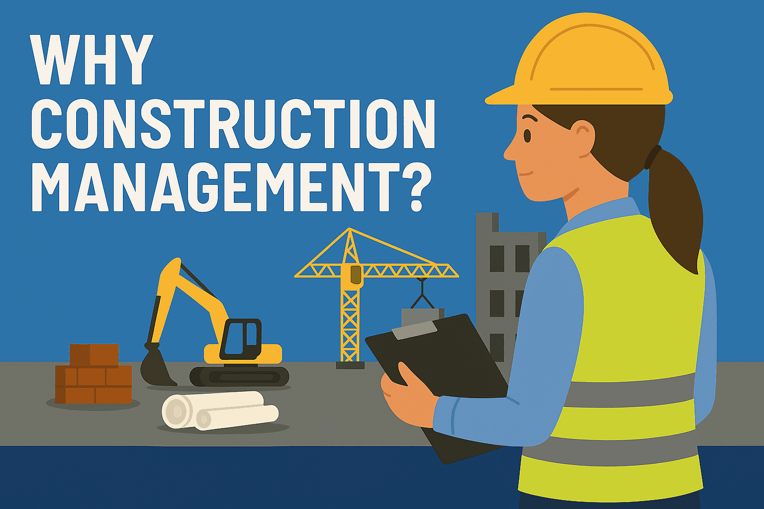Construction manager reviewing plans with team on construction site